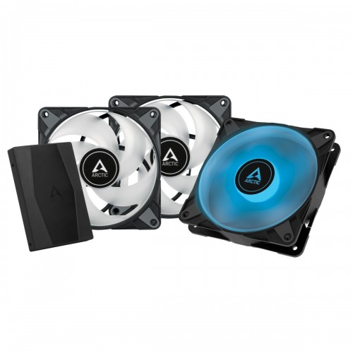 Arctic P12 PWM PST RGB 0dB – 120mm Pressure optimized case fan | PWM controlled speed with PST | RGB