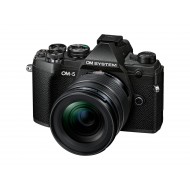 Olympus OM-5 Kit 12-45, body black, M.Zuiko Digital 12-45mm F4 PRO lens, BLS-50 Battery, Eyecup, USB