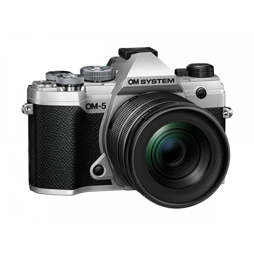 Olympus OM-5 Kit 12-45, body silver, M.Zuiko Digital 12-45mm F4 PRO lens, BLS-50 Battery, Eyecup, US Olympus OM-5 Kit 12-45, body silver, M.Zuiko Digital 12-45mm F4 PRO lens, BLS-50 Battery, Eyecup, US