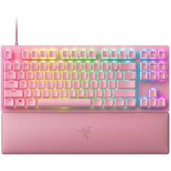 Razer HUNTSMAN V2 Tenkeyless QUARTZ - RGB Optical Gaming Keyboard (Linear Red Switch) - US Layout