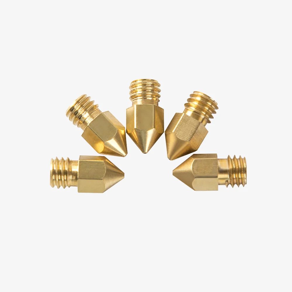 CREALITY 0,4mm Brass Nozzle Kit (x5 pcs) of 6x13mm International Brass Nozzles CREALITY 0,4mm Brass Nozzle Kit (x5 pcs) of 6x13mm International Brass Nozzles