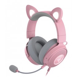 Razer KRAKEN KITTY V2 PRO - Quartz - RGB - USB 7.1 Gaming Headset - Kitty, Bear, Bunny Ears