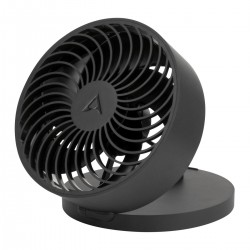 Arctic Summair Plus - Foldable Table Fan with Integrated Battery, Black