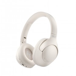 QCY H3 Headset White - Hybrid Feed Noise Canceling με 4 mode ANC Button - 60h battery