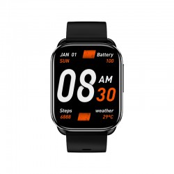 QCY Watch GS S6 Black - 2,02" large TFT touch, 320x502 60Hz, Call BT Smart Watch IPX8 14day