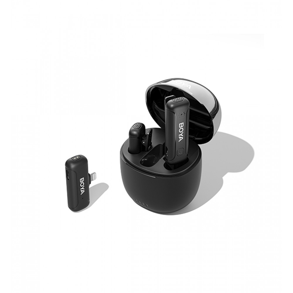 BOYA BY-WM3T-D2 2,4GHz Mobile wireless mic For IOS iPhone (2 transmitters, two person vlog) & charg. BOYA BY-WM3T-D2 2,4GHz Mobile wireless mic For IOS iPhone (2 transmitters, two person vlog) & charg.