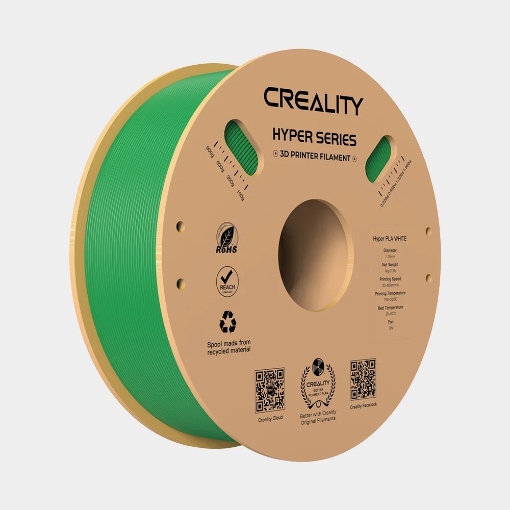 Creality Hyper PLA Green 3D Printer Filament, High Speed, 1 kg Spool1.75 Creality Hyper PLA Green 3D Printer Filament, High Speed, 1 kg Spool1.75