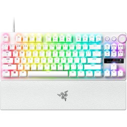 Razer HUNTSMAN V3 PRO TENKEYLESS WHITE ANALOG - Optical Gaming Keyboard - Rapid Trigger - US Layout