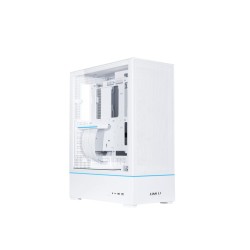 Lian Li SUP01 White - 45Lt Minimal Footprint Case for Vertical GPU aRGB Strips w. 3x 120mm Fans
