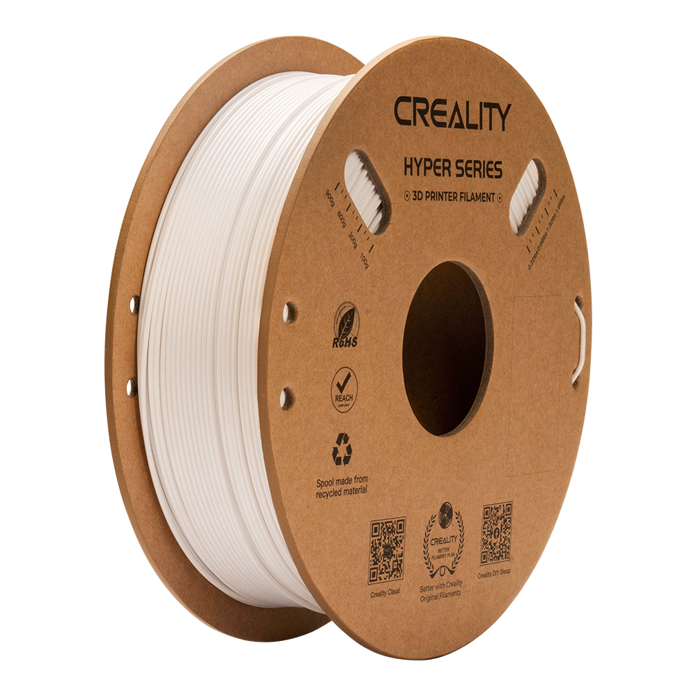 Creality Hyper-PETG White 3D Printer Filament, fast print, chemical sunlight resist. 1kg 1.75 Creality Hyper-PETG White 3D Printer Filament, fast print, chemical sunlight resist. 1kg 1.75