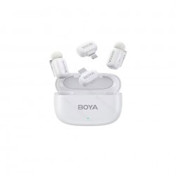 BOYA Mini iPhone Lightning & Type-C White - 2,4GHz 2mic Wireless Microphone with Charging Box