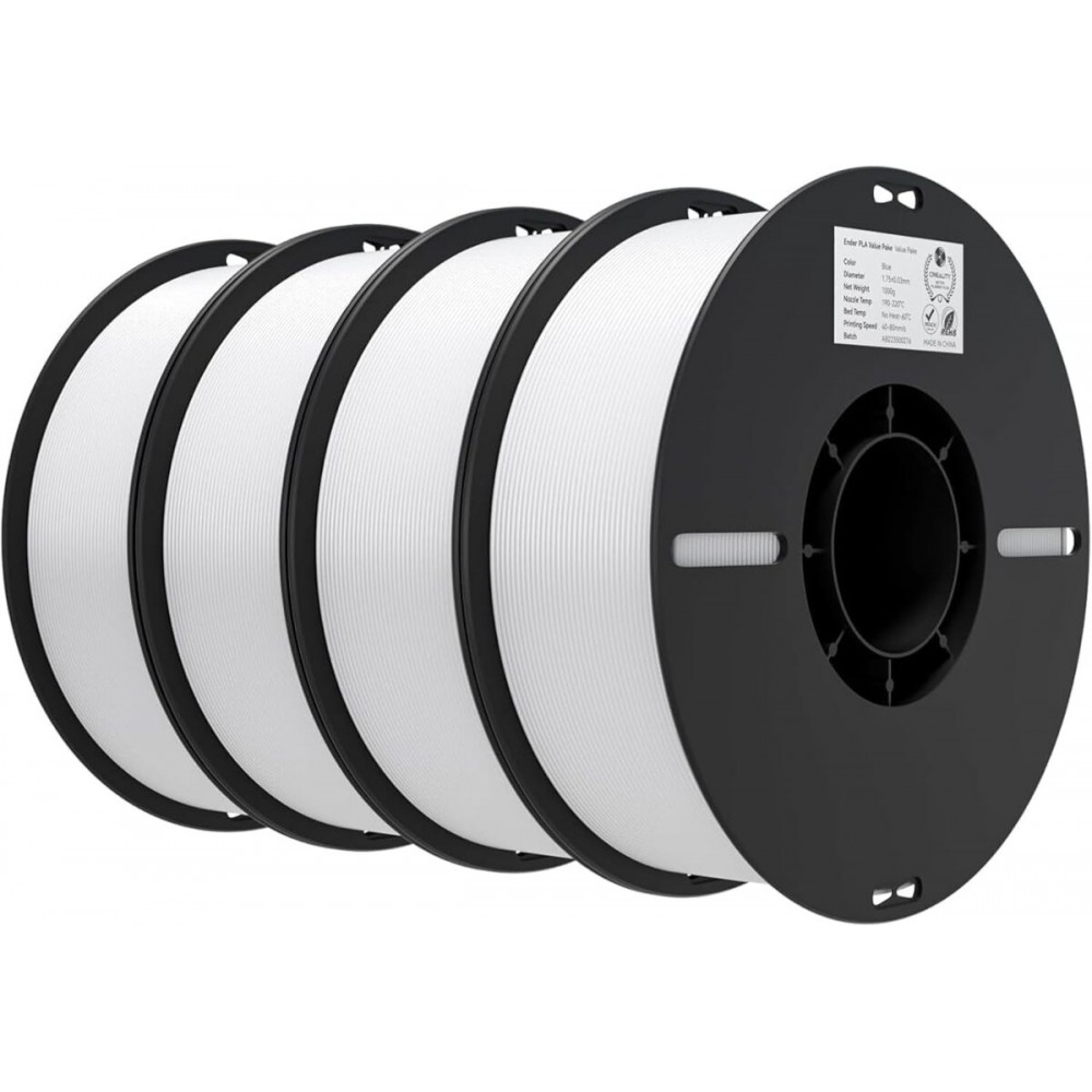 Creality EN-PLA Value Pack 4kg - 4 Χ White - Ender Filament 4kg 1.75 (3301010475)