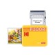 Kodak Mini 3 Retro 4PASS Smartphone Photo Printer Portable (7.6 x 7.6 cm) + 8 Sheets, Yellow Kodak Mini 3 Retro 4PASS Smartphone Photo Printer Portable (7.6 x 7.6 cm) + 8 Sheets, Yellow