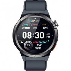 QCY Active GX Watch S12 Black 1,43" AMOLED HD 466x466 Metal Crown & Strap Call HD BT Watch IP68