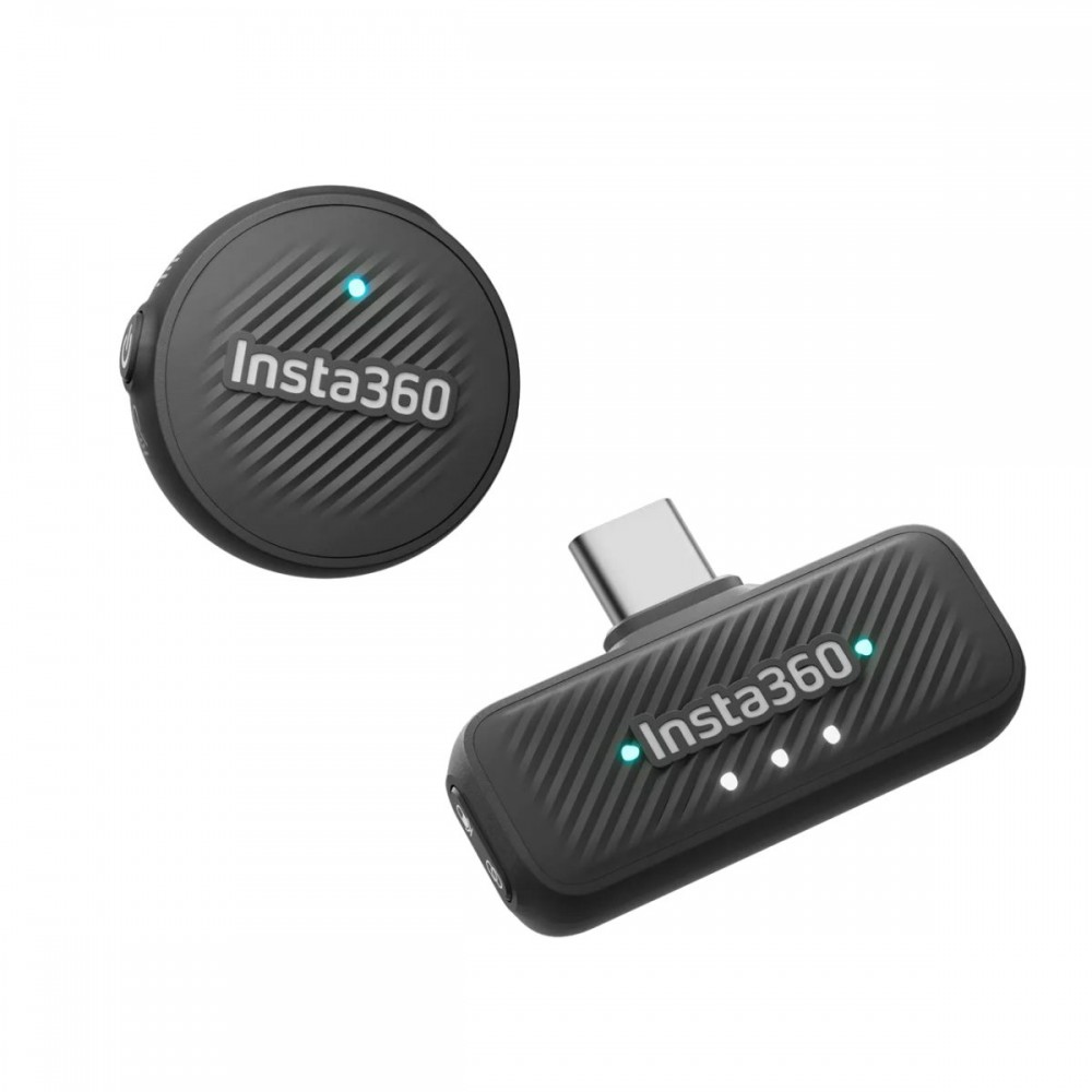 Insta360 Microphone Air (1 Transmitter, 1 Receiver) - 10H Battery, 300m range, built-in noise reduct Insta360 Microphone Air (1 Transmitter, 1 Receiver) - 10H Battery, 300m range, built-in noise reduct