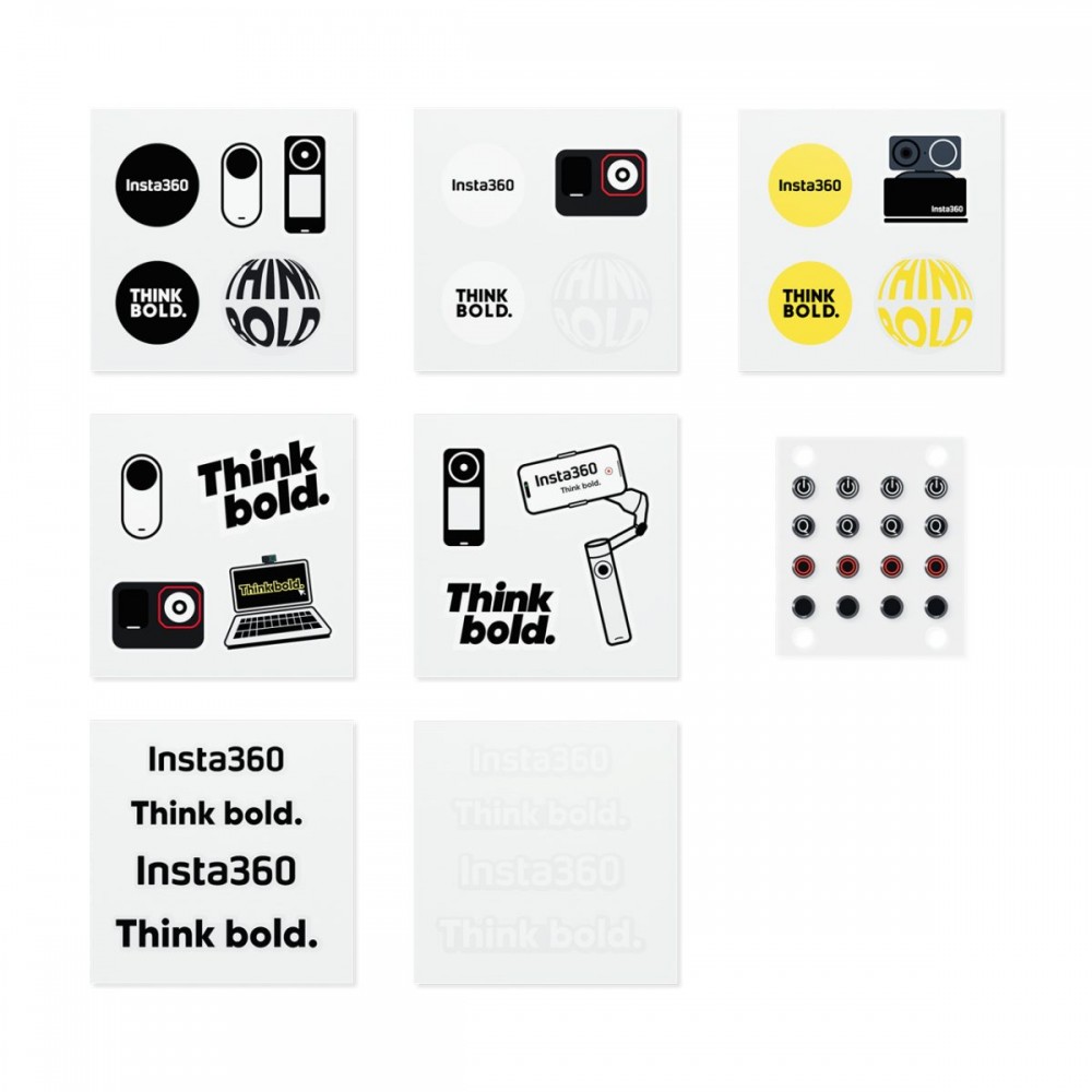 Insta360 Button Sticker Set - Tactile button stickers, locate easier the buttons Insta360 Button Sticker Set - Tactile button stickers, locate easier the buttons
