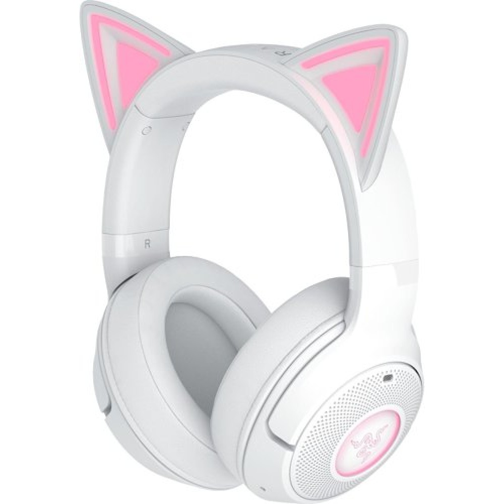 Razer KRAKEN KITTY V2 BT - White - RGB - 7.1 Gaming Headset - Kitty Ears - Bluetooth 5.2 Razer KRAKEN KITTY V2 BT - White - RGB - 7.1 Gaming Headset - Kitty Ears - Bluetooth 5.2