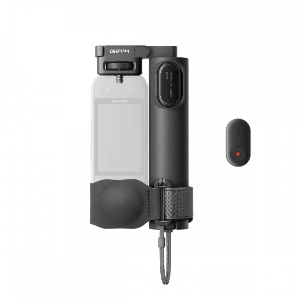 Insta360 Foldable 2-in-1 Selfie Stick Remote Kit (1/4 Mount) - With Mini Remote to control camera Insta360 Foldable 2-in-1 Selfie Stick Remote Kit (1/4 Mount) - With Mini Remote to control camera
