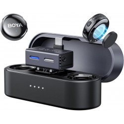 BOYALINK 3 - Type-C & 3,5mm AI-Powered Button Wireless Microphone 2 TX + 1 RX + charging Case