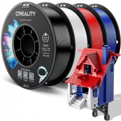 Creality CR-PETG Value Pack 4kg - Black & White & Red & Blue 3D Printer Filament no reel