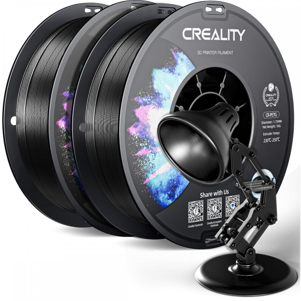Creality CR-PETG Value Pack 2kg - 2x Black 3D Printer Filament