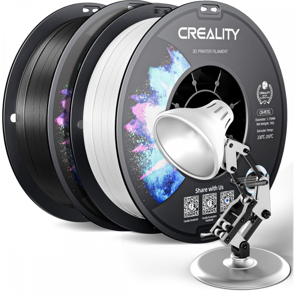 Creality CR-PETG Value Pack 2kg - Black & White 3D Printer Filament