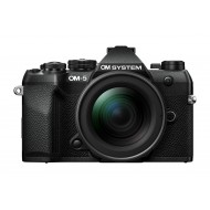 Olympus OM-5 II 1245 Kit black, OM-5 II body black, M.Zuiko Digital 12-45mm F4 PRO lens black,BLS-50