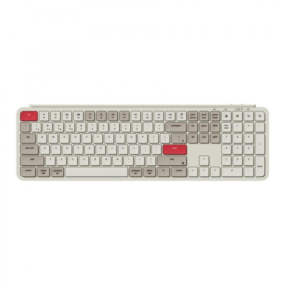 Keychron B6 Pro (B6P-K13) Ultraslim Wireless Keyboard ZMK Online customization - Retro Red 100% US Keychron B6 Pro (B6P-K13) Ultraslim Wireless Keyboard ZMK Online customization - Retro Red 100% US