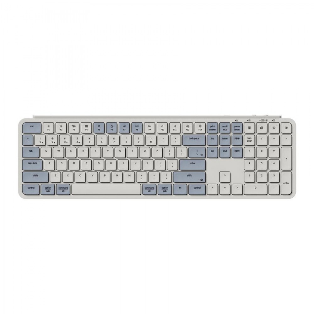 Keychron B6 Pro (B6P-K11) Ultraslim Wireless Keyboard ZMK Online customization - Retro Blue 100% US Keychron B6 Pro (B6P-K11) Ultraslim Wireless Keyboard ZMK Online customization - Retro Blue 100% US