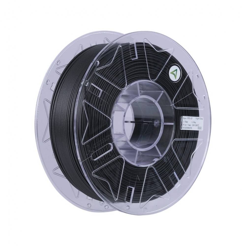 Creality Hyper PETG-CF Black Carbon Fiber 3D Printer Filament, High Strength, RFID 1 kg Spool1.75 Creality Hyper PETG-CF Black Carbon Fiber 3D Printer Filament, High Strength, RFID 1 kg Spool1.75