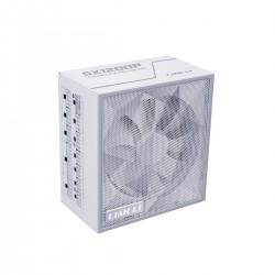 Lian Li SX 1200P White - PLATINUM 1200W - ATX 3.1 - 12V-2x6 - Japanese Capacitor - 10 Years Warranty