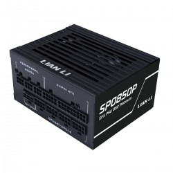 LIAN LI SP0850P Black - 850W 80+ Platinum PSU - 10 Years Warranty - 12V-2x6 - Japanese Capacitors