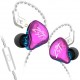 KZ ZST X Purple With Mic - IEM 3,5 In Ear Monitor Earphones, Dynamic Hybrid Dual Driver 1BA+1DD, 2x KZ ZST X Purple With Mic - IEM 3,5 In Ear Monitor Earphones, Dynamic Hybrid Dual Driver 1BA+1DD, 2x