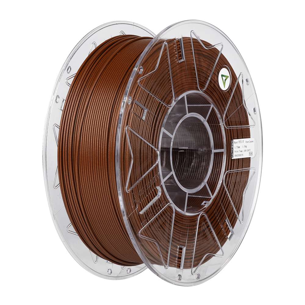 Creality Hyper PETG-CF Caramel Brown Coffee Carbon Fiber 3D Printer Filament, High Strength, 1 kg Sp Creality Hyper PETG-CF Caramel Brown Coffee Carbon Fiber 3D Printer Filament, High Strength, 1 kg Sp