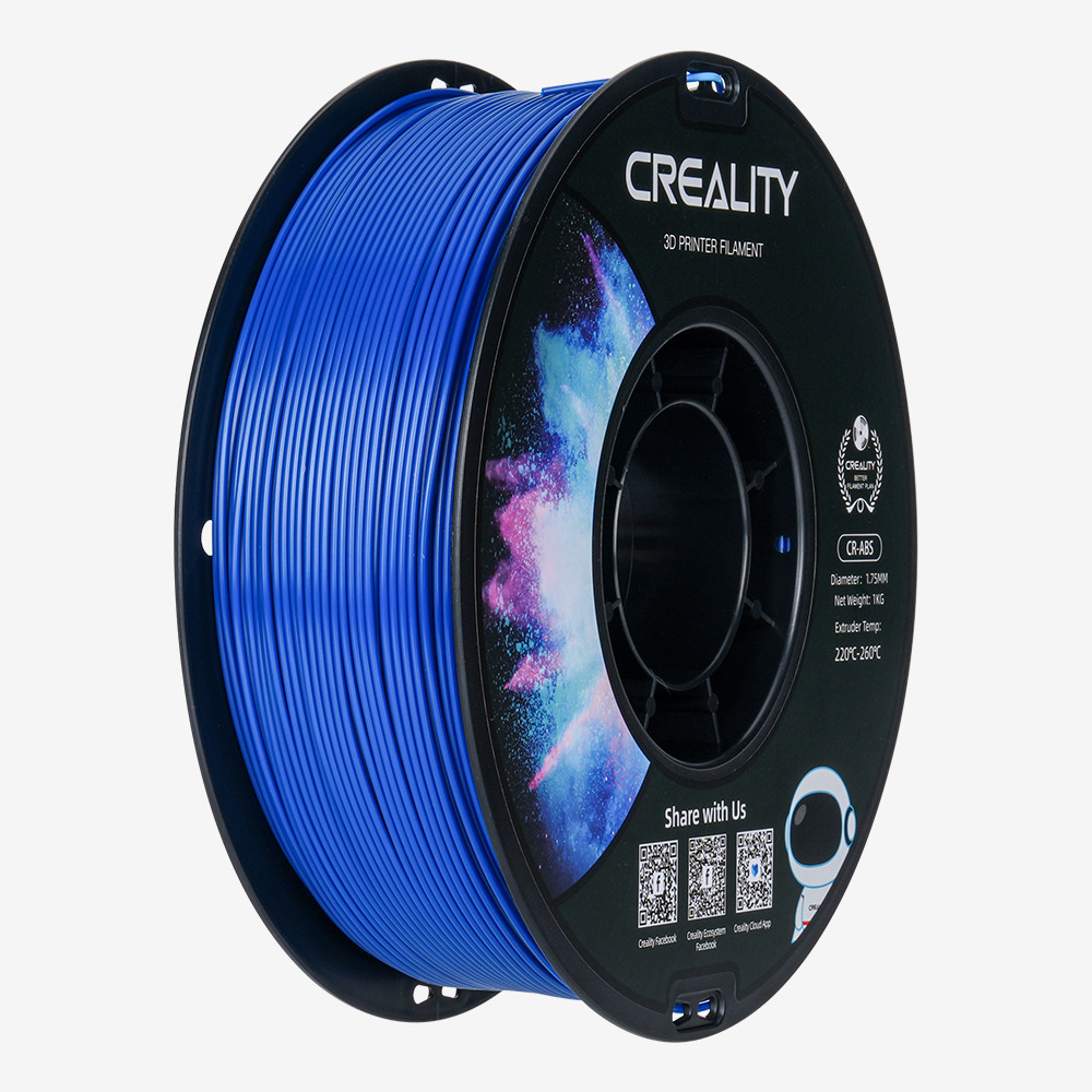 Creality CR-ABS Blue 3D Printer Filament, Large Object Stability, Tensile Str. 43MPA, 1 kg Spool1.75 Creality CR-ABS Blue 3D Printer Filament, Large Object Stability, Tensile Str. 43MPA, 1 kg Spool1.75