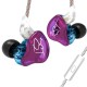 KZ ZST Purple With Mic - IEM 3,5 In Ear Monitor Earphones, Dynamic Hybrid Dual Driver 1BA+1DD KZ ZST Purple With Mic - IEM 3,5 In Ear Monitor Earphones, Dynamic Hybrid Dual Driver 1BA+1DD