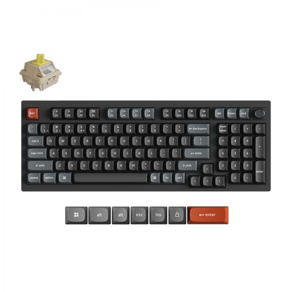 Keychron V5 Ultra (V5U-D4) QMK/VIA 8K Wireless Custom Mechanical Keyboard Banana Switch RGB 96% US Keychron V5 Ultra (V5U-D4) QMK/VIA 8K Wireless Custom Mechanical Keyboard Banana Switch RGB 96% US