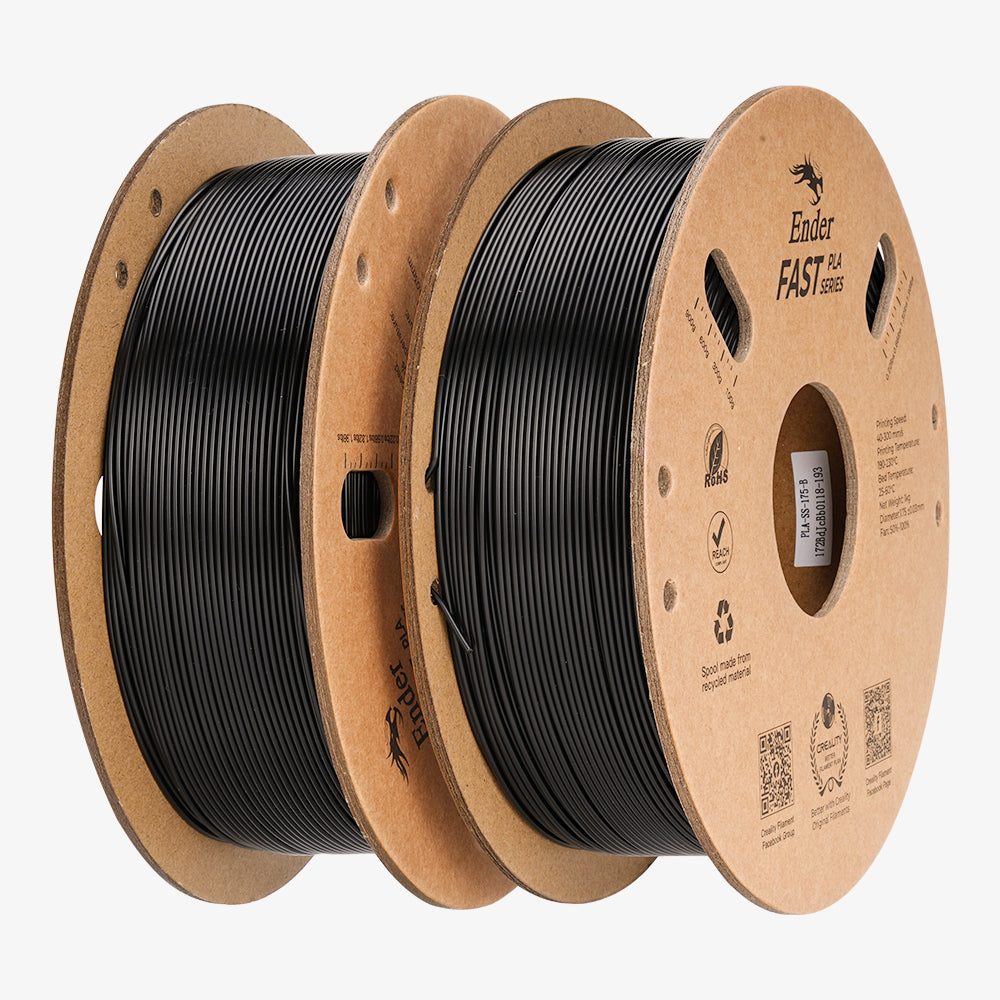 Creality Ender Fast PLA Value Pack 2Kg 2xBlack 300mm/s 3D Printer Filament 2x1 kg Spool,1.76 Creality Ender Fast PLA Value Pack 2Kg 2xBlack 300mm/s 3D Printer Filament 2x1 kg Spool,1.76