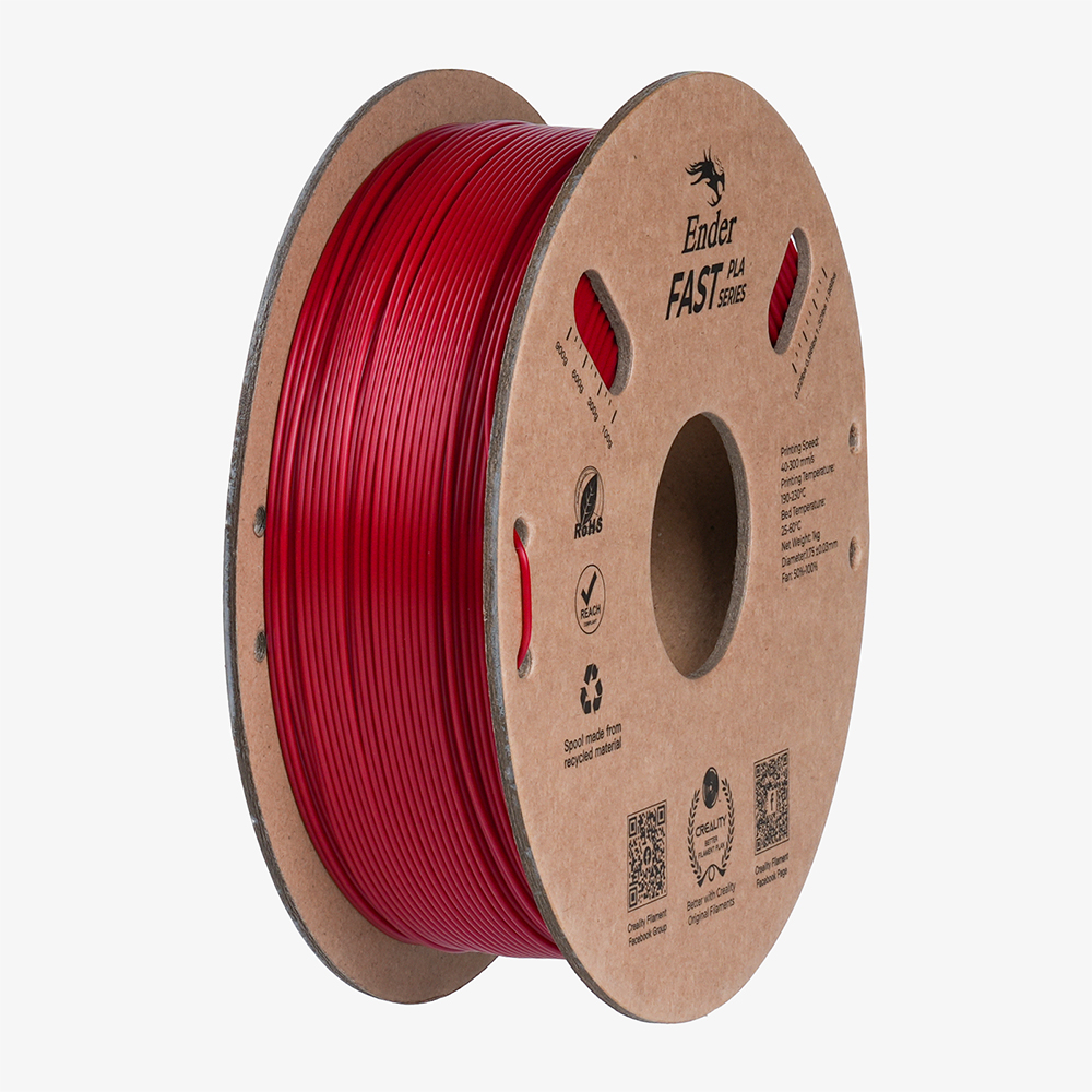 Creality Ender Fast PLA Fire Red 300mm/s 3D Printer Filament 1 kg Spool,1.86 Creality Ender Fast PLA Fire Red 300mm/s 3D Printer Filament 1 kg Spool,1.86