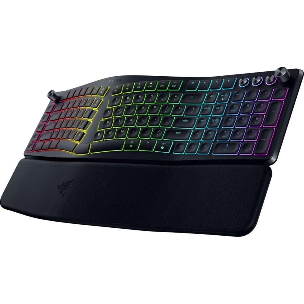 RAZER Pro Type Ergo - Split Keyboard - Low Profile - Wrist Rest - AI Prompt Master - RGB - MACROS RAZER Pro Type Ergo - Split Keyboard - Low Profile - Wrist Rest - AI Prompt Master - RGB - MACROS