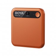 BOYA Notra Cosmic Orange - AI Audio Recorder - 64GB Room/Phone/BT, AI Transcription & Summary