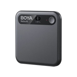 BOYA Notra Black - AI Audio Recorder - 64GB Room/Phone/BT, AI Transcription & Summary