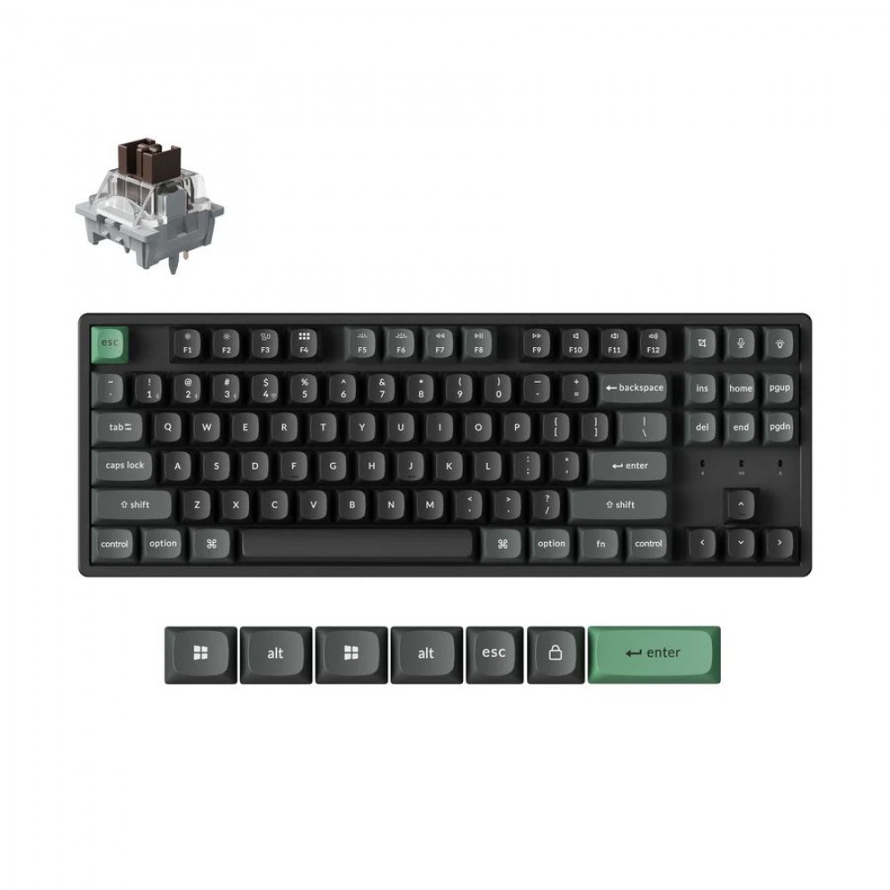 Keychron K8 Ultra (K8U-J3) ZMK Wireless 8K Mechanical Keyboard Brown Switch (Hot-Swap) 80% Us Layout Keychron K8 Ultra (K8U-J3) ZMK Wireless 8K Mechanical Keyboard Brown Switch (Hot-Swap) 80% Us Layout