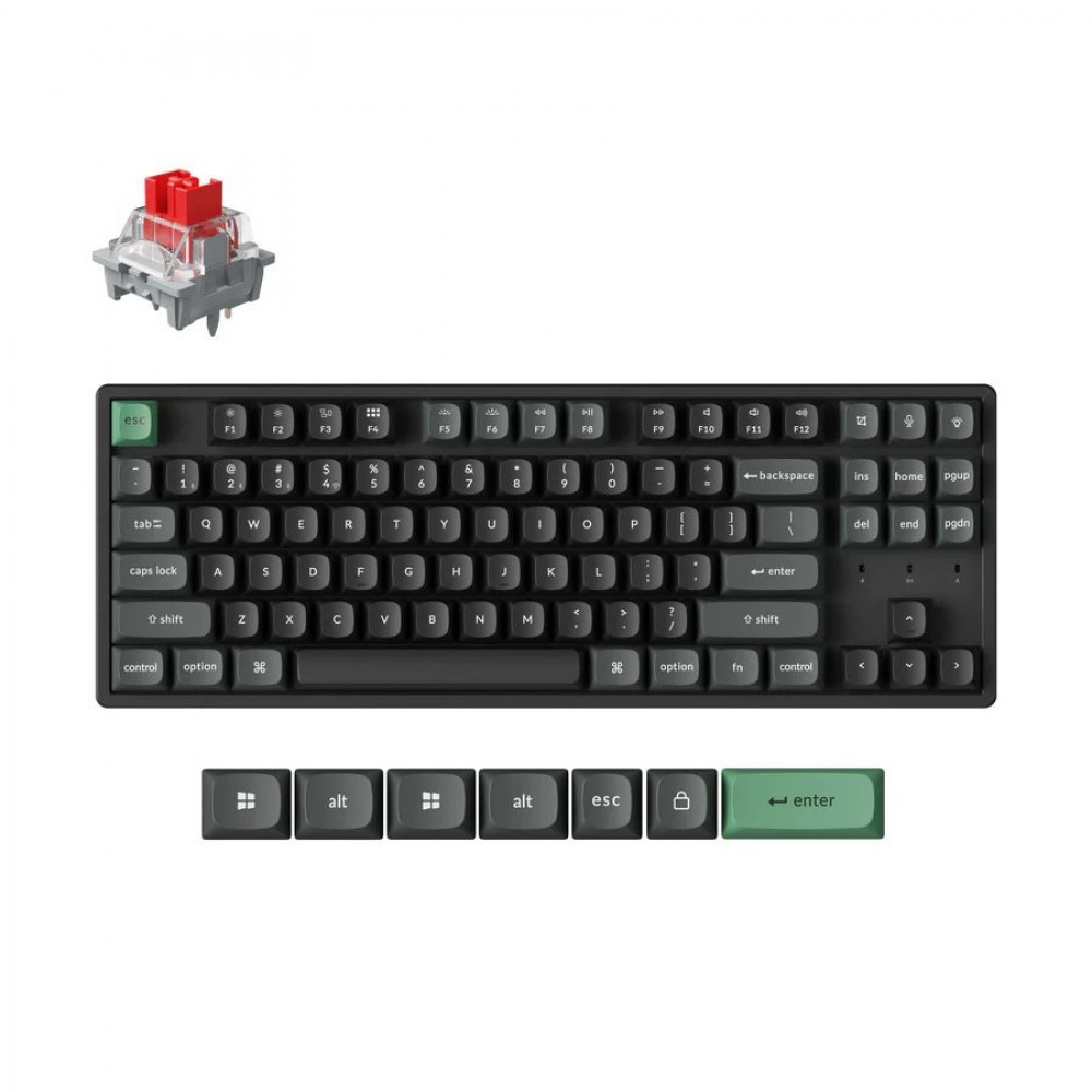Keychron K8 Ultra (K8U-J1) ZMK Wireless 8K Mechanical Keyboard Red Switch (Hot-Swap) 80% Us Layout Keychron K8 Ultra (K8U-J1) ZMK Wireless 8K Mechanical Keyboard Red Switch (Hot-Swap) 80% Us Layout