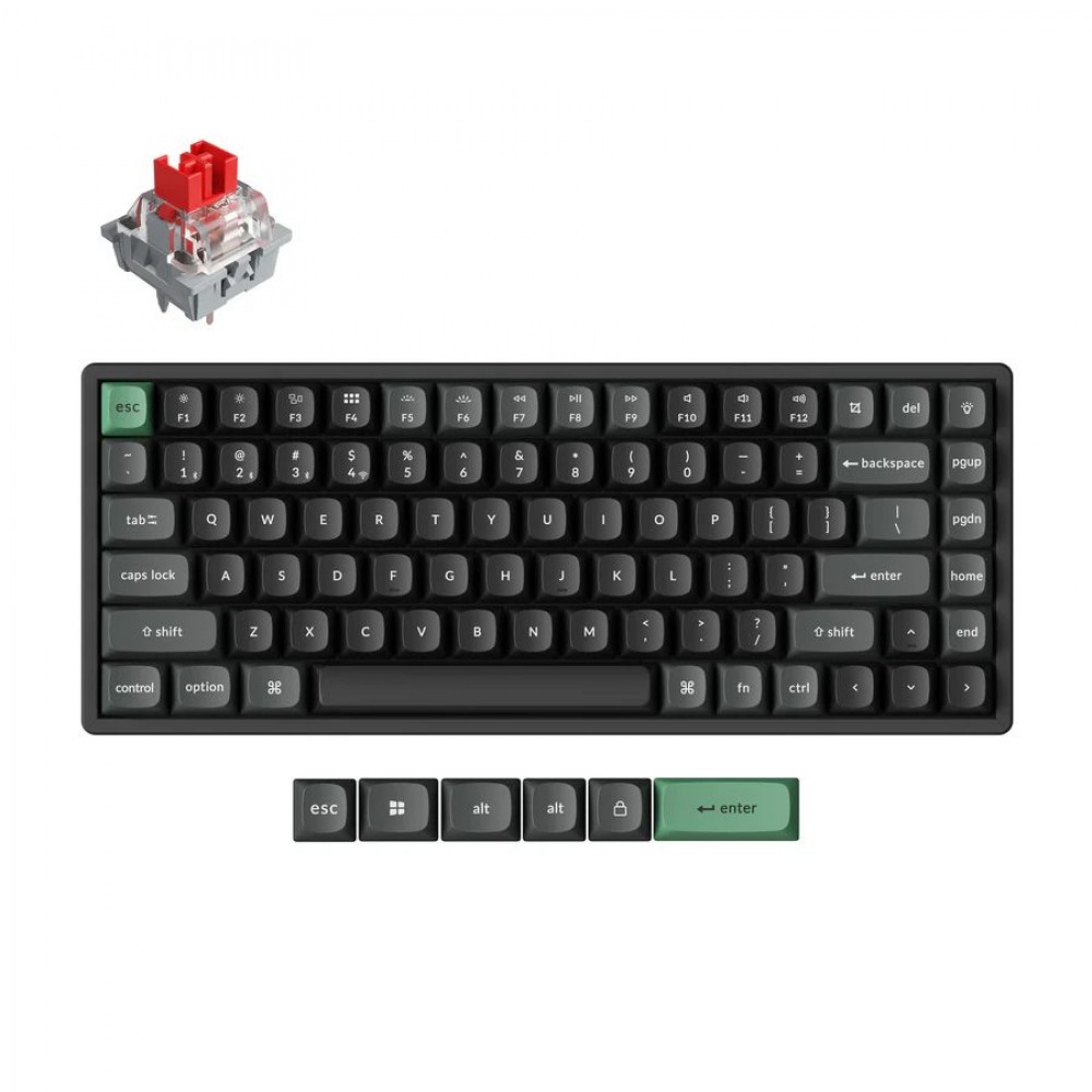 Keychron K2 Ultra (K2U-J1) ZMK Wireless 8K Mechanical Keyboard Red Switch (Hot-Swap) 75% Us Layout Keychron K2 Ultra (K2U-J1) ZMK Wireless 8K Mechanical Keyboard Red Switch (Hot-Swap) 75% Us Layout