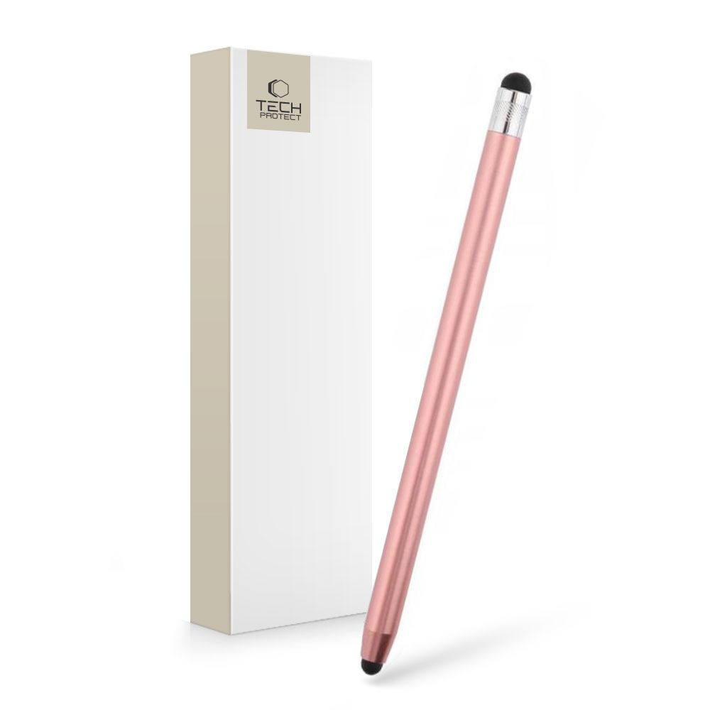 Tech-Protect Stylus Pen Touch - Ροζ, Χρυσό Tech-Protect Stylus Pen Touch - Ροζ, Χρυσό