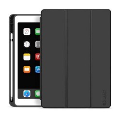 Smart Flip Cover Δερματίνης Μαύρο (iPad 2019/2020/2021 10.2'')