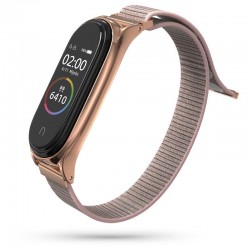 TECH-PROTECT NYLON XIAOMI MI SMART BAND 5 / 6 / 6 NFC ROSE GOLD