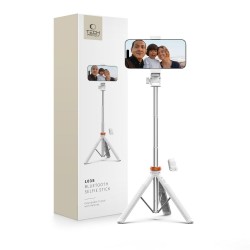 Tech-Protect selfie stick Bluetooth, με τρίποδο L03S - Λευκό
