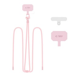Tech-Protect C5S ROPE Crossbody Λουράκι Λαιμού για Κινητά - Ροζ Tech-Protect C5S ROPE Crossbody Λουράκι Λαιμού για Κινητά - Ροζ